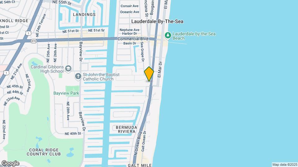 4105 N Ocean Dr Map and Location Details