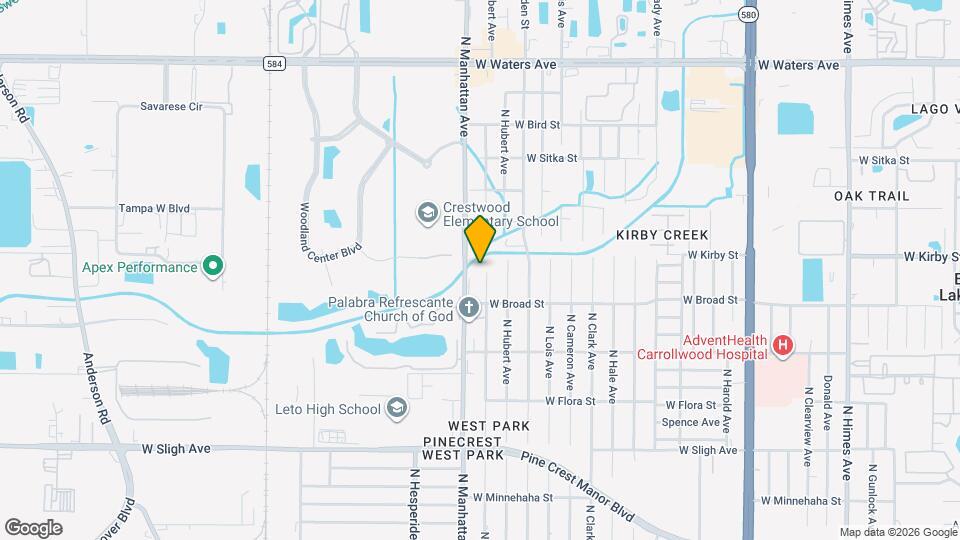 7520 N Coolidge Ave Map and Location Details