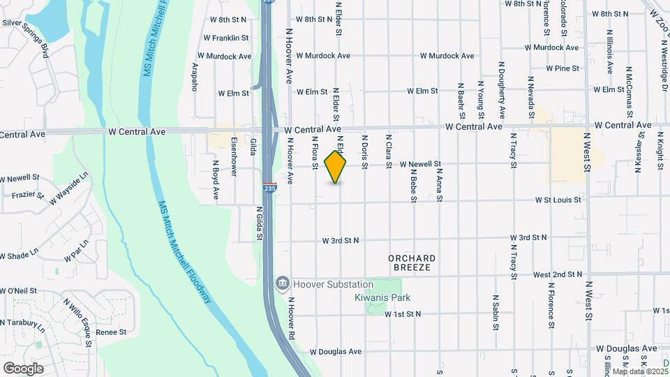 525 N Elder St Map and Location Details