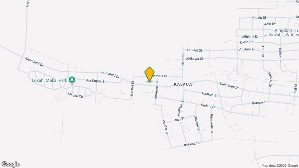 73-4346-4346 Poipu Pl Map and Location Details