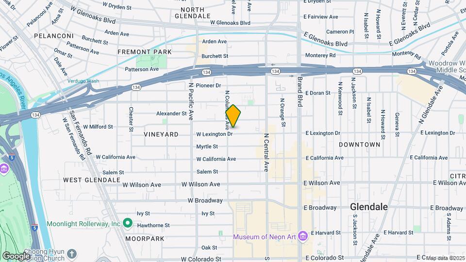 367 W Lexington Dr Map and Location Details