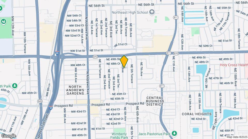 4800 NE 4th Ave Map and Location Details