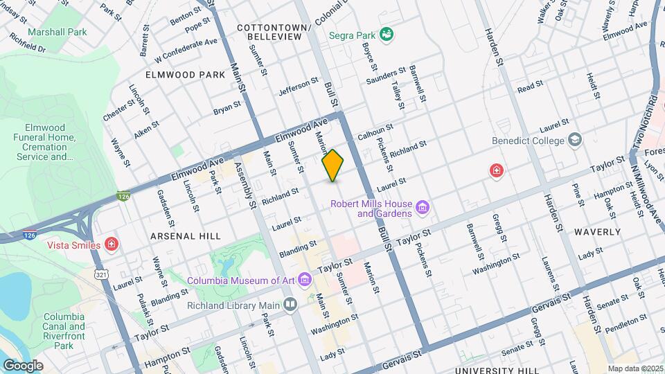 1829 Marion St Mapa y Detalles de la Ubicación