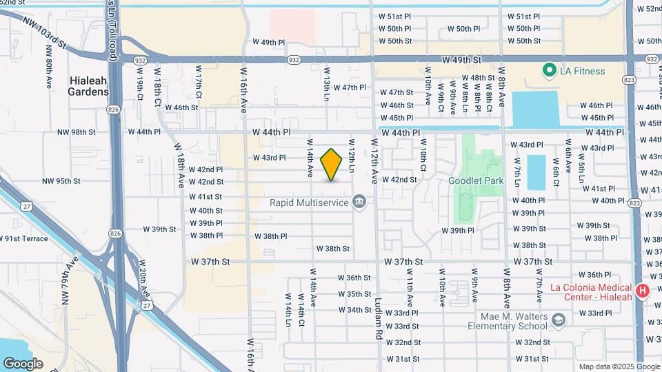 1334 W 42nd St Map and Location Details
