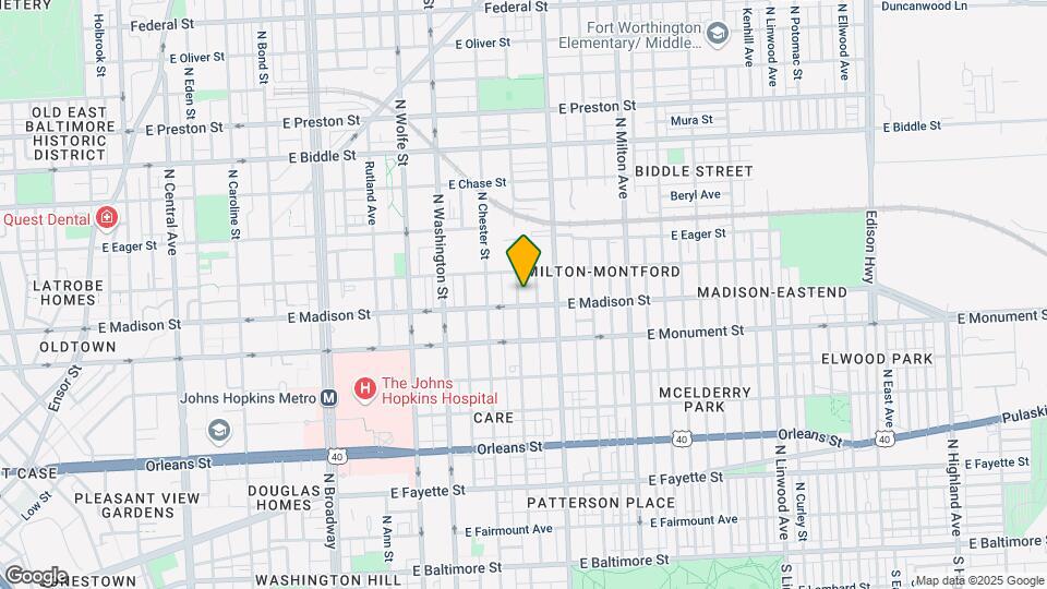 815 N Collington Ave Map and Location Details