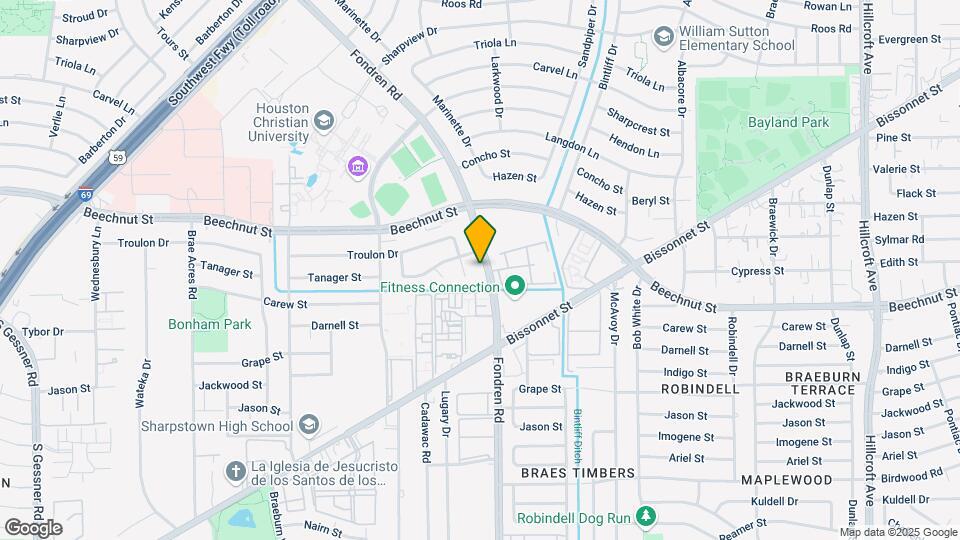 8234 Fondren Rd Map and Location Details