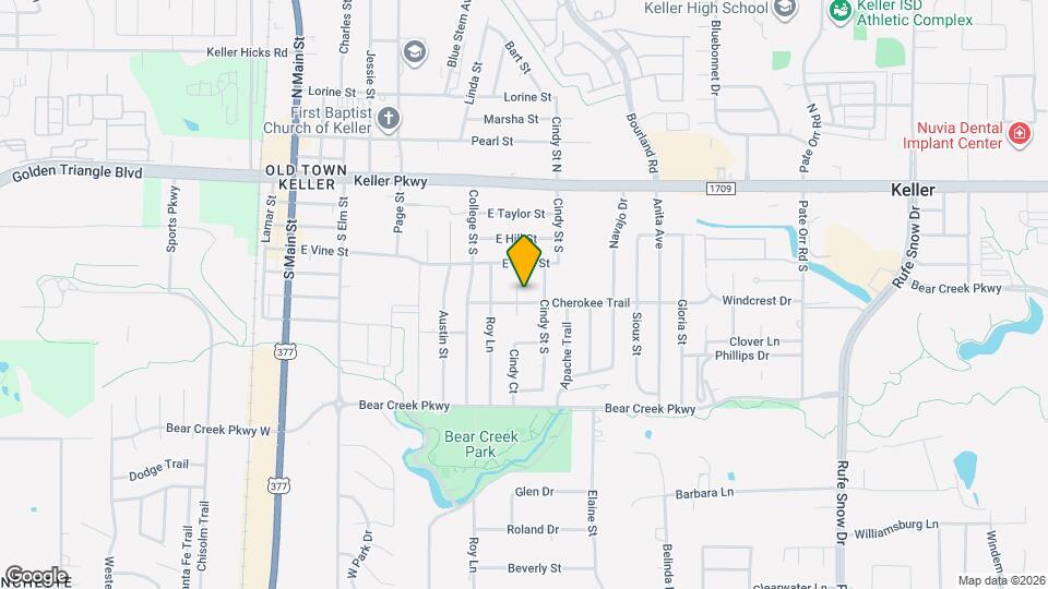 485 Cherokee Trail Map and Location Details