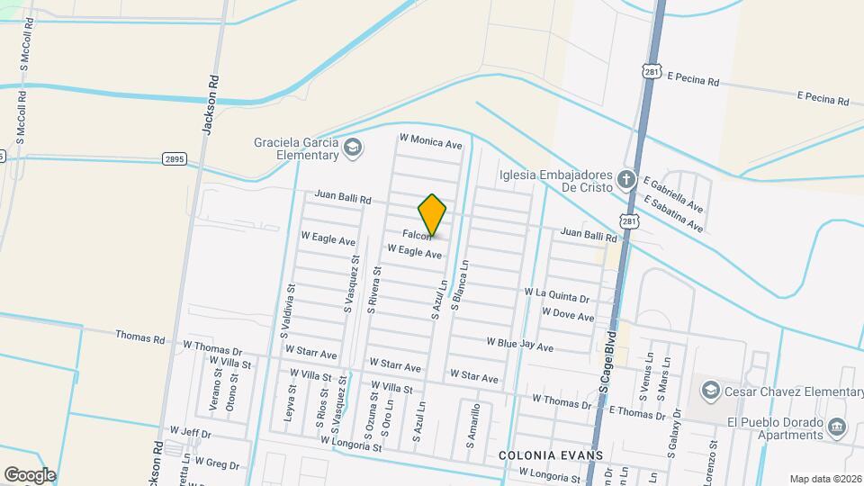 709 W Falcon Ave Mapa y Detalles de la Ubicación