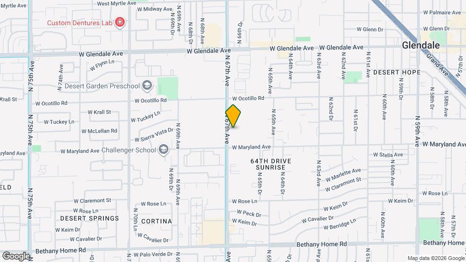 6529 N 67th Ave Map and Location Details