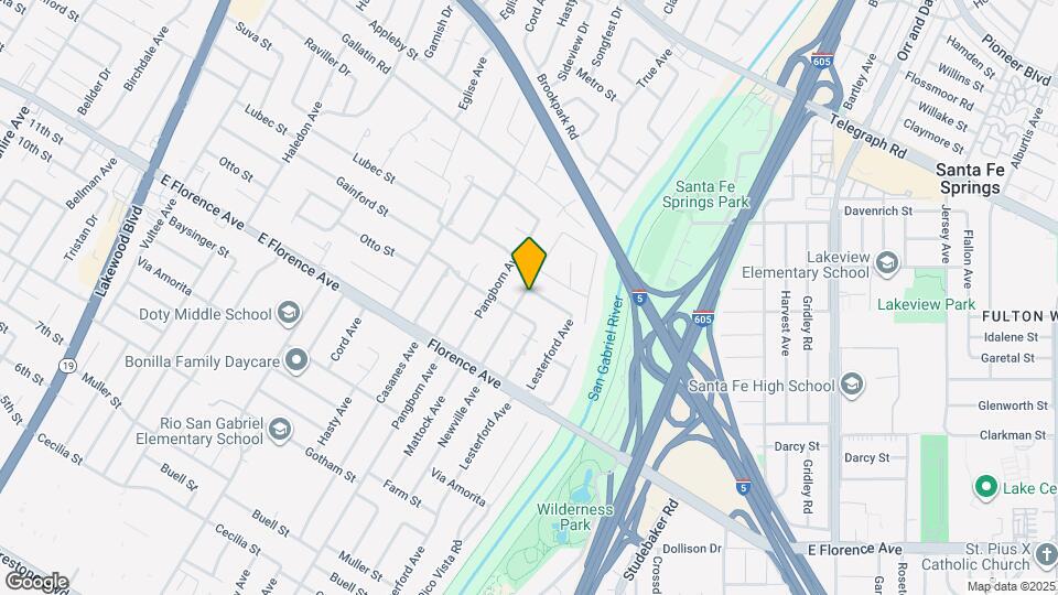 9604 Gainford St Map and Location Details