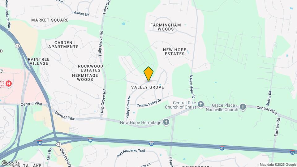 4316 Valley Grove Dr Map and Location Details