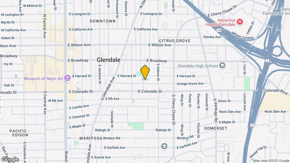 909 Orange Grove Ave Map and Location Details