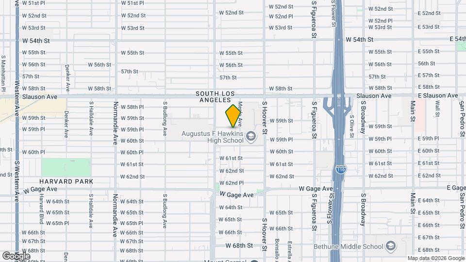 916 W 59th Pl Mapa y Detalles de la Ubicación