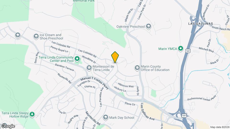 525 Las Colindas Rd Map and Location Details