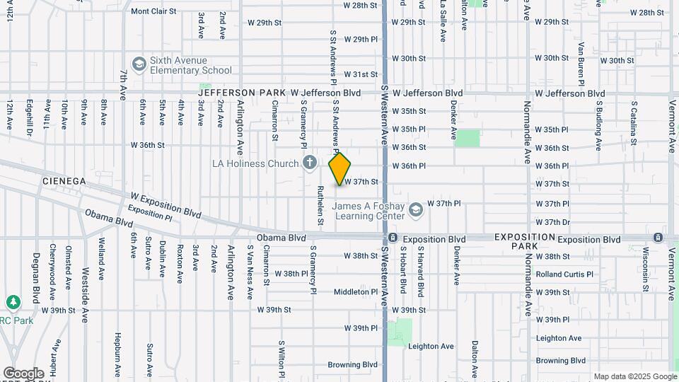 3714 S St Andrews Pl Map and Location Details