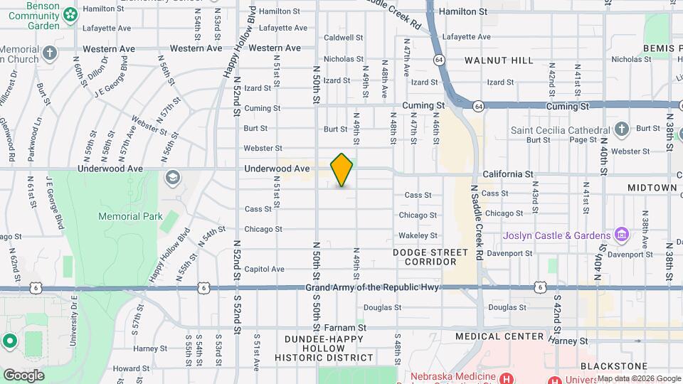 4909 California St, Unit A Mapa y Detalles de la Ubicación