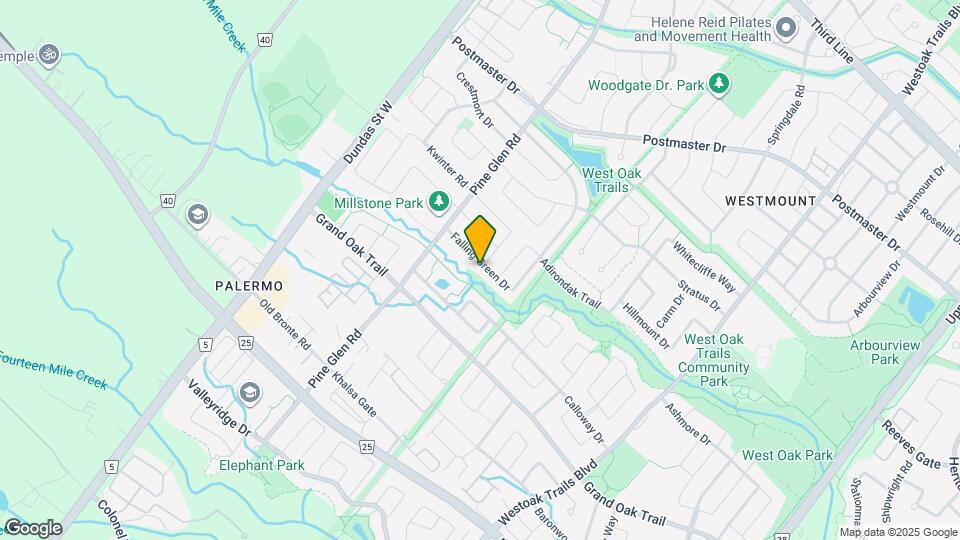 2105 Falling Green Dr Map and Location Details