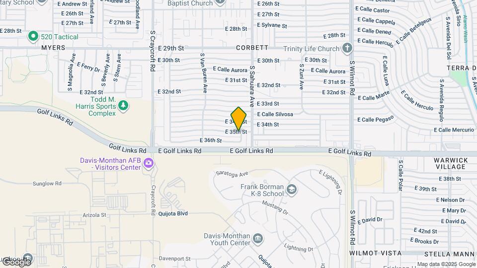 5828 E 35th St Map and Location Details