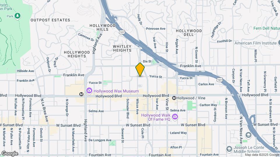 6434 Yucca Street Map and Location Details