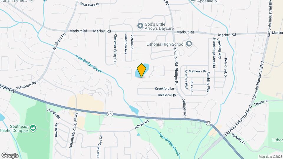 6125 Creekford Dr Map and Location Details