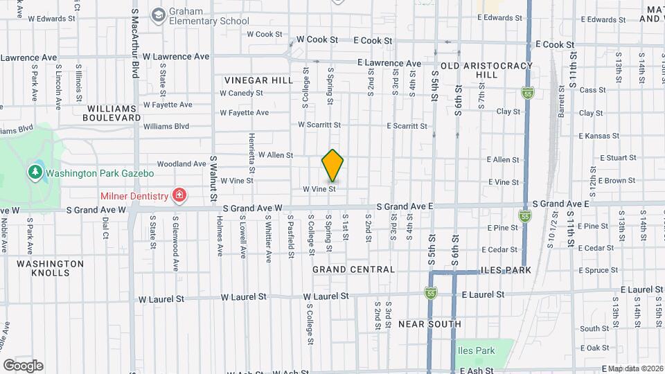 1144 S Spring St Map and Location Details