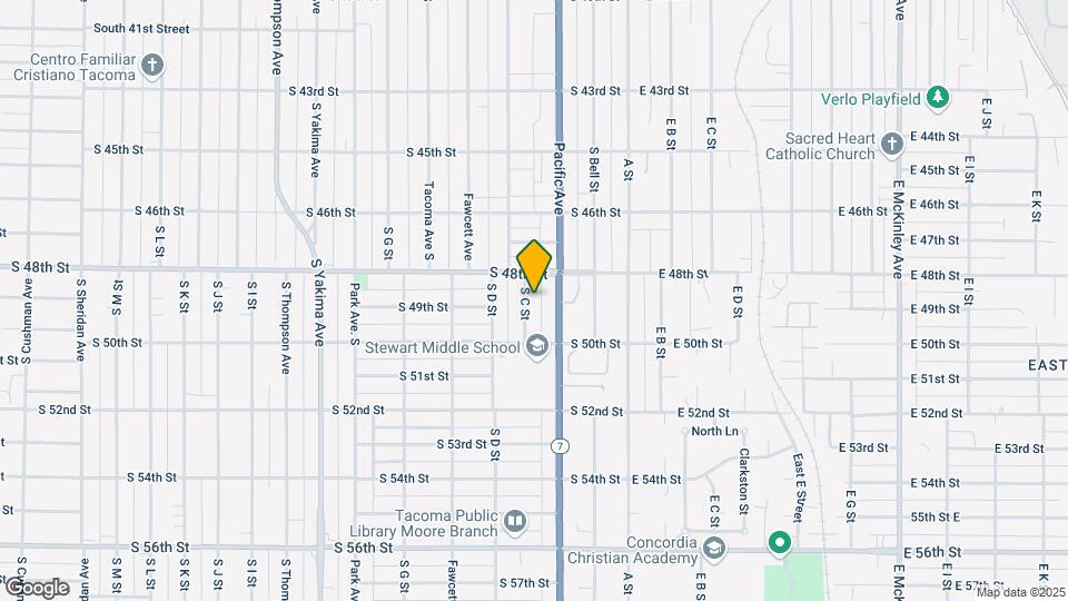 4817 S C St Mapa y Detalles de la Ubicación
