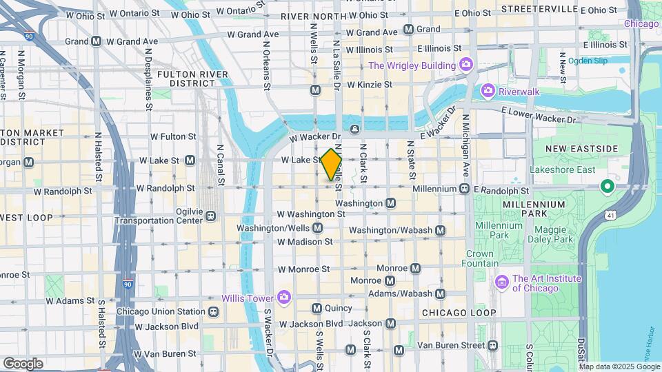 164 W Randolph St Map and Location Details