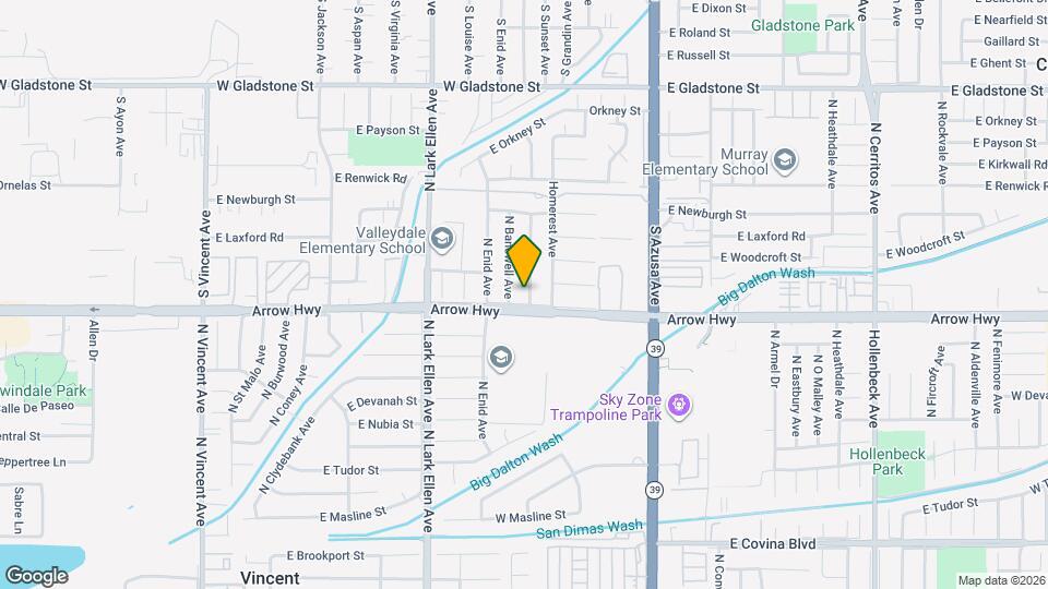 5211 N Leaf Ave Map and Location Details