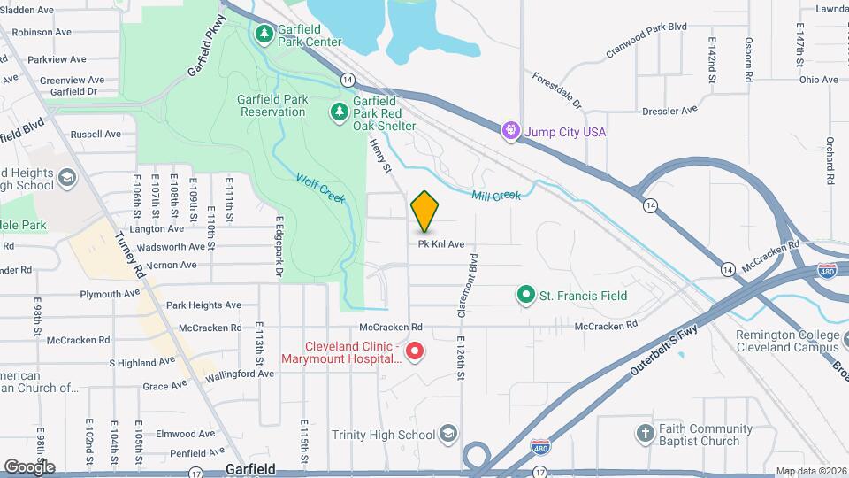 12323 Park Knoll Dr Map and Location Details