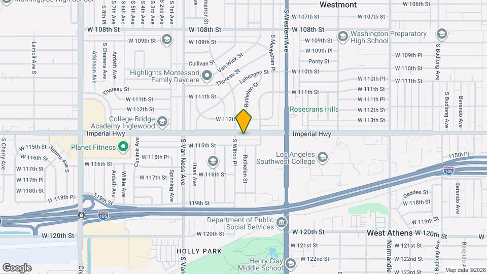 1940 W Imperial Hwy, Unit Apartment for rent Map and Location Details