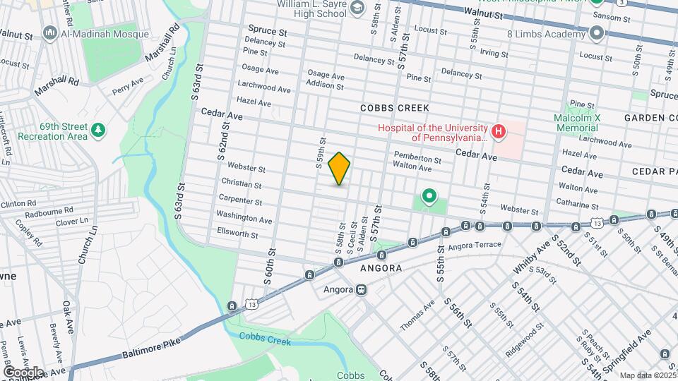 5814 Norfolk St Map and Location Details