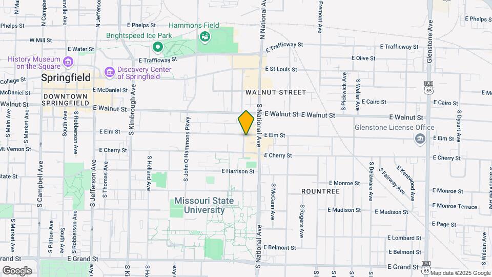 1138 E Elm St Map and Location Details