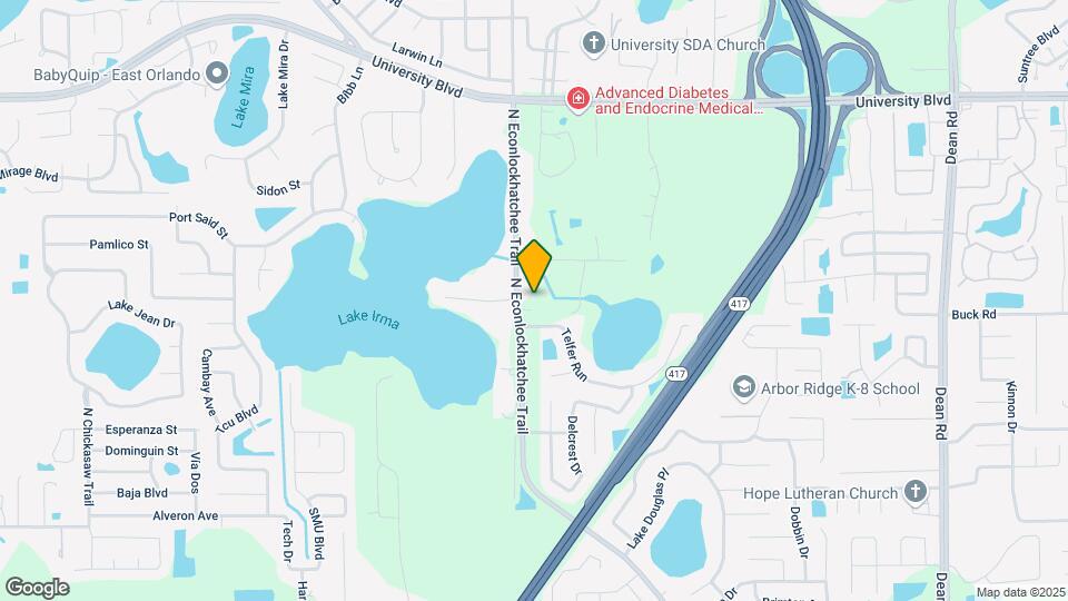 3617 N Econlockhatchee Trail Map and Location Details