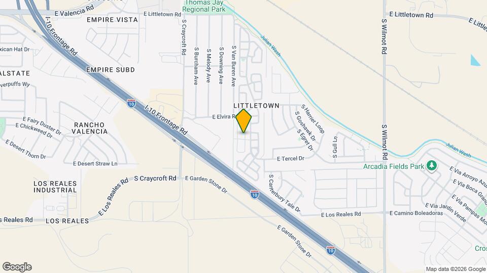 5758 E Vuelta De Nuestro Pueblo Mapa y Detalles de la Ubicación