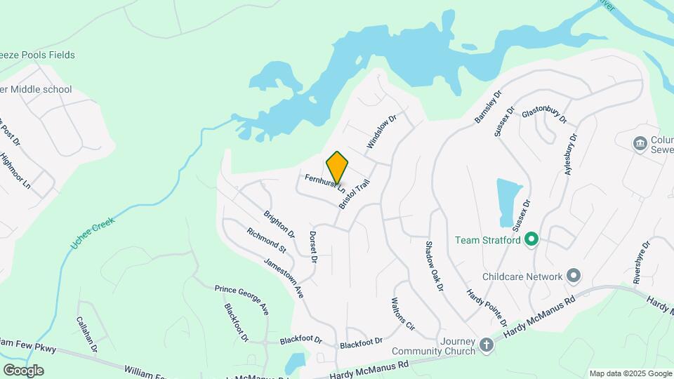 408 Fernhurst Ln Map and Location Details
