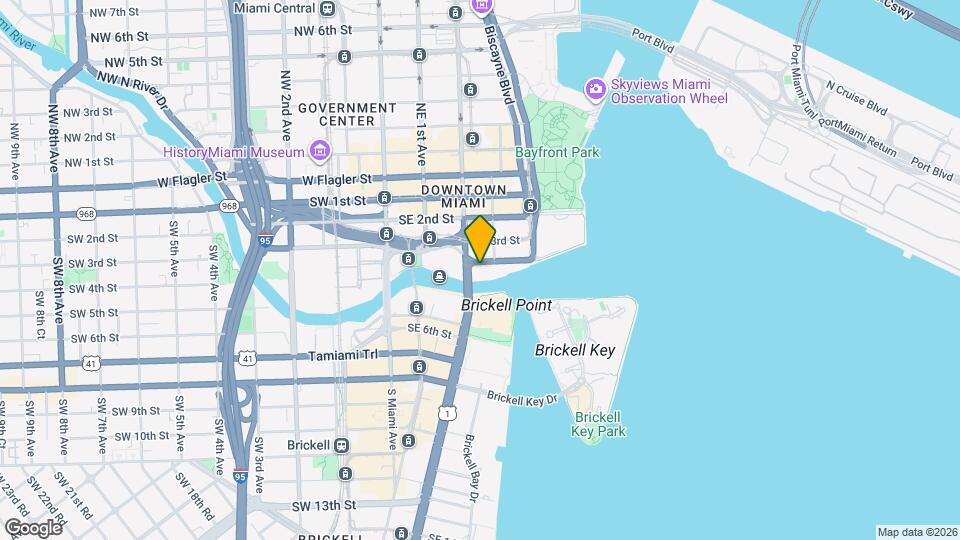 244 Biscayne Blvd Way Map and Location Details