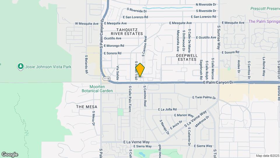 780 E Palm Canyon Dr Map and Location Details