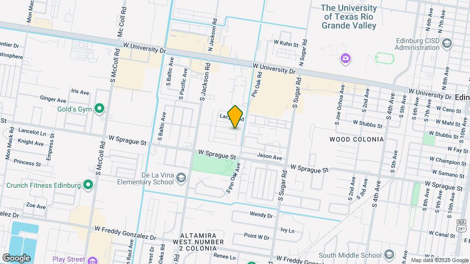 1802 Upland Dr, Unit 1 Map and Location Details