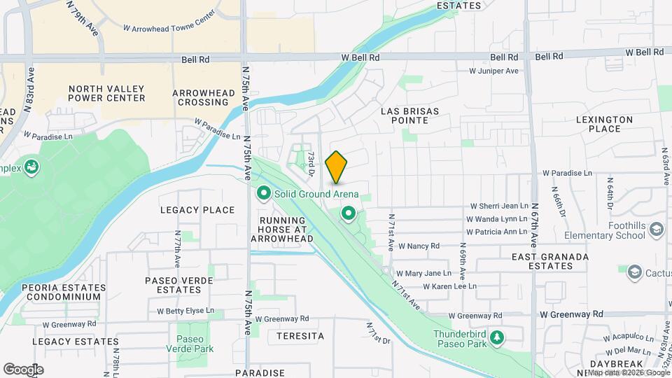 7257 W Paradise Ln Map and Location Details