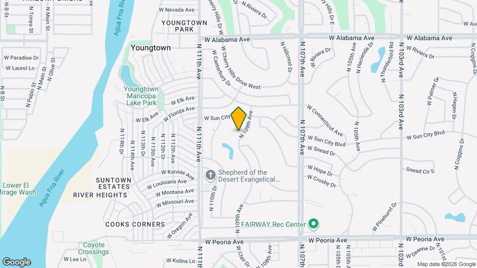 11418 N 109th Ave Map and Location Details