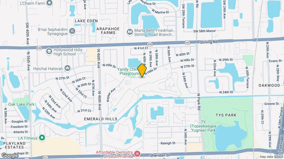 4020 N Hills Dr Map and Location Details