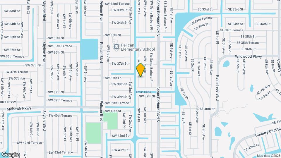 3737 SW 1st Pl Map and Location Details