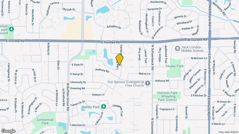 1038 Cambridge Dr Map and Location Details