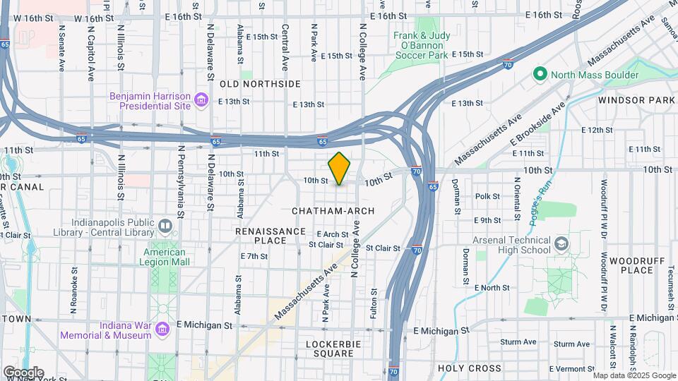 919 N Broadway St Map and Location Details