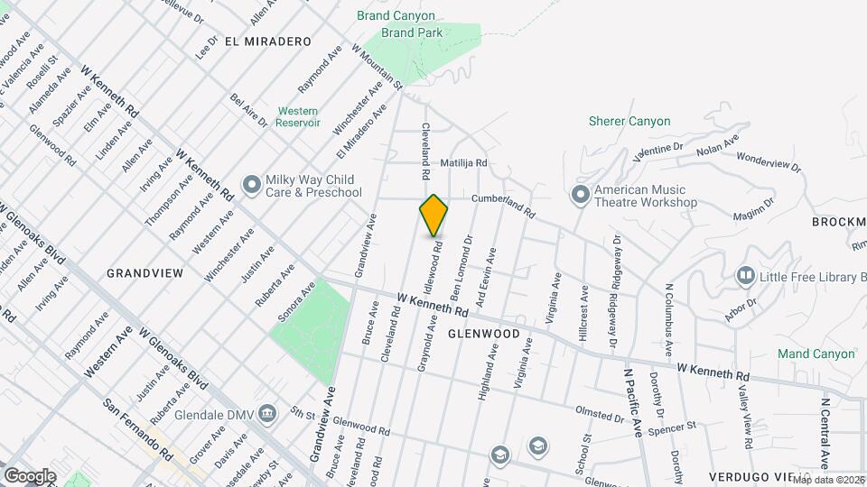 1611 Idlewood Rd Mapa y Detalles de la Ubicación