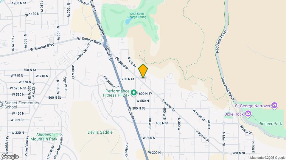 550 Diagonal St Mapa y Detalles de la Ubicación