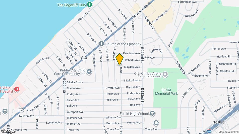 376 E 215th St Map and Location Details