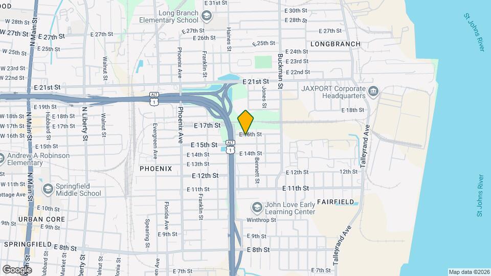 1456 E 16th St Map and Location Details