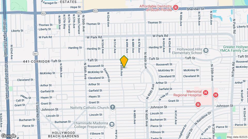 4919 McKinley St Map and Location Details