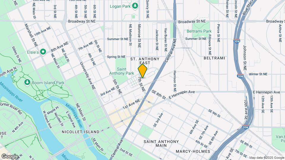 215 7th St NE Map and Location Details